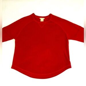 Sweet Romeo women’s red crewneck sweater, size small.